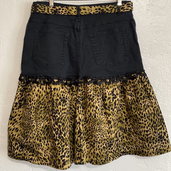 Dance skirt 2 step time! Upcycle Cherokee western dance skirt with belt size 14 - Picture 3 of 6